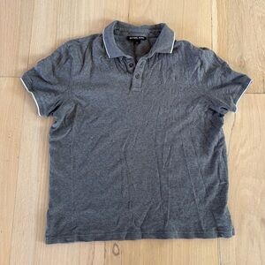 Michael Kors Gray Polo Shirt Size Medium